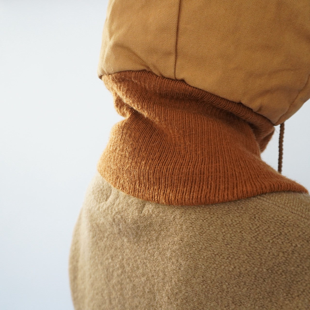 90s Cotton ×Ribbed Balaclava