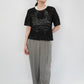 90s Cord Lace Top