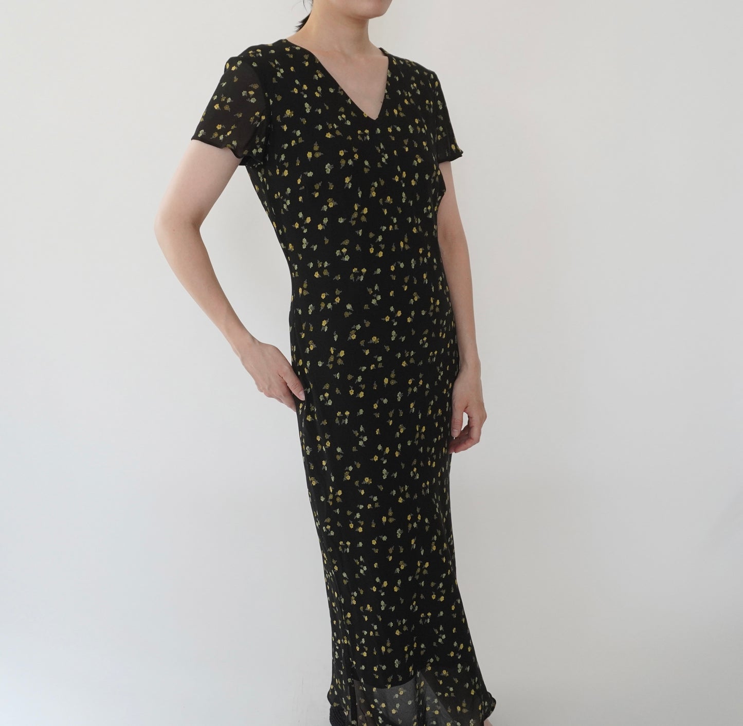 90s EURO Printed Dress
