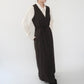 80s Sleeveless Wrap Dress