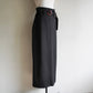 90s Black Belted Skirt Made in Italy