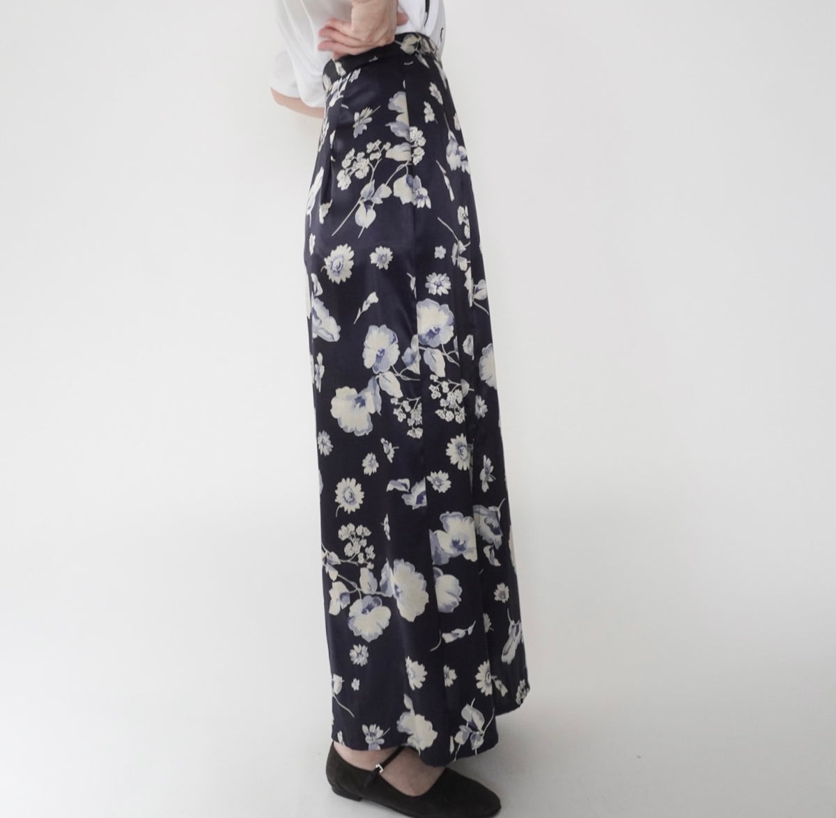 90s Floral Print Skirt