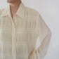 90s Pleated Design Shirt