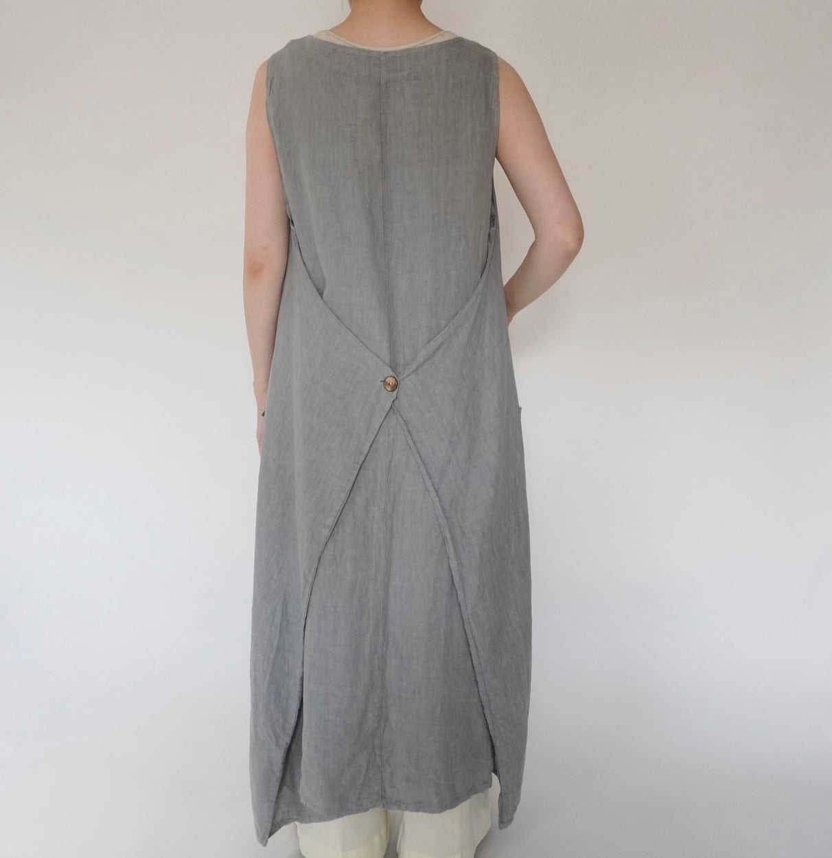 90s Linen  Maxi Dress Made in Italy