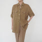 90s Design Linen Shirt Made in Italy
