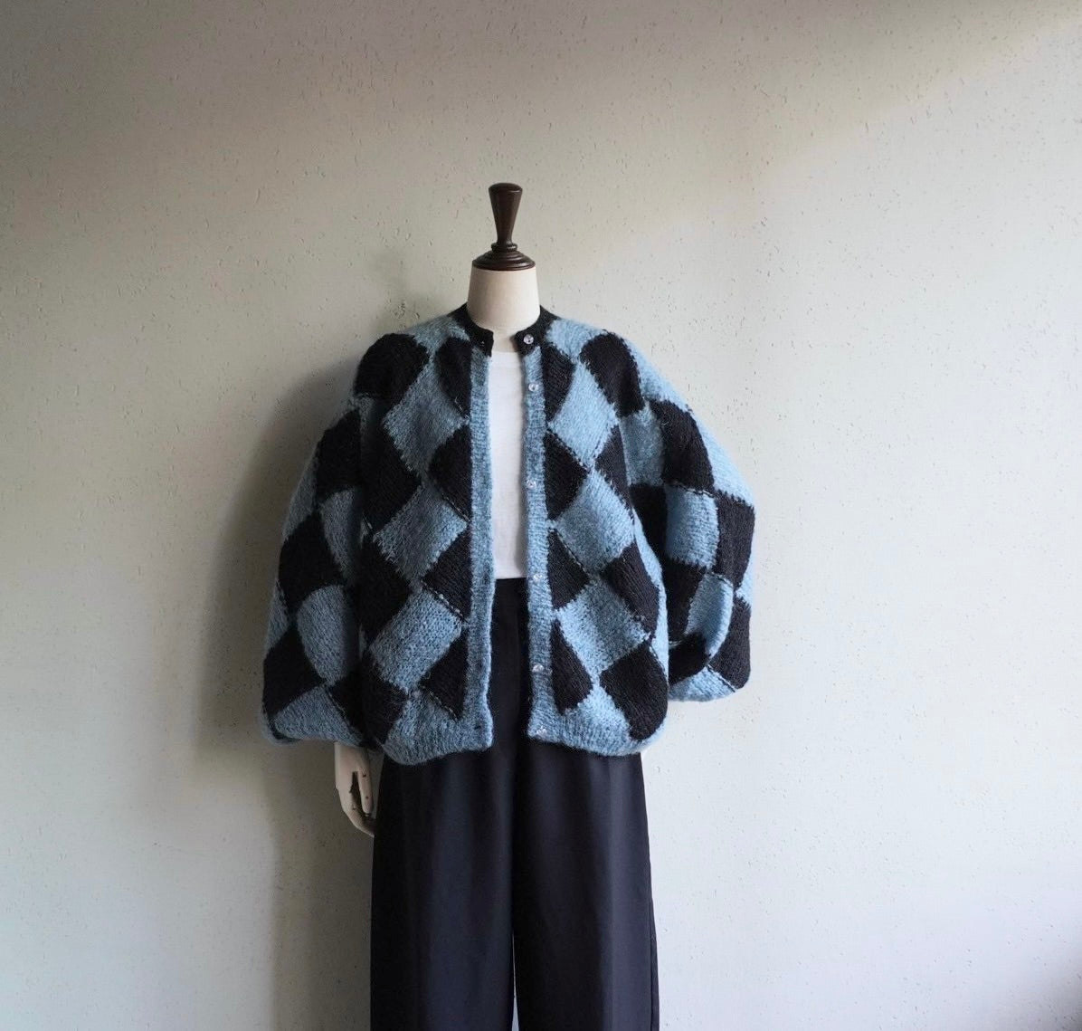 80s Pattern Knit Cardigan