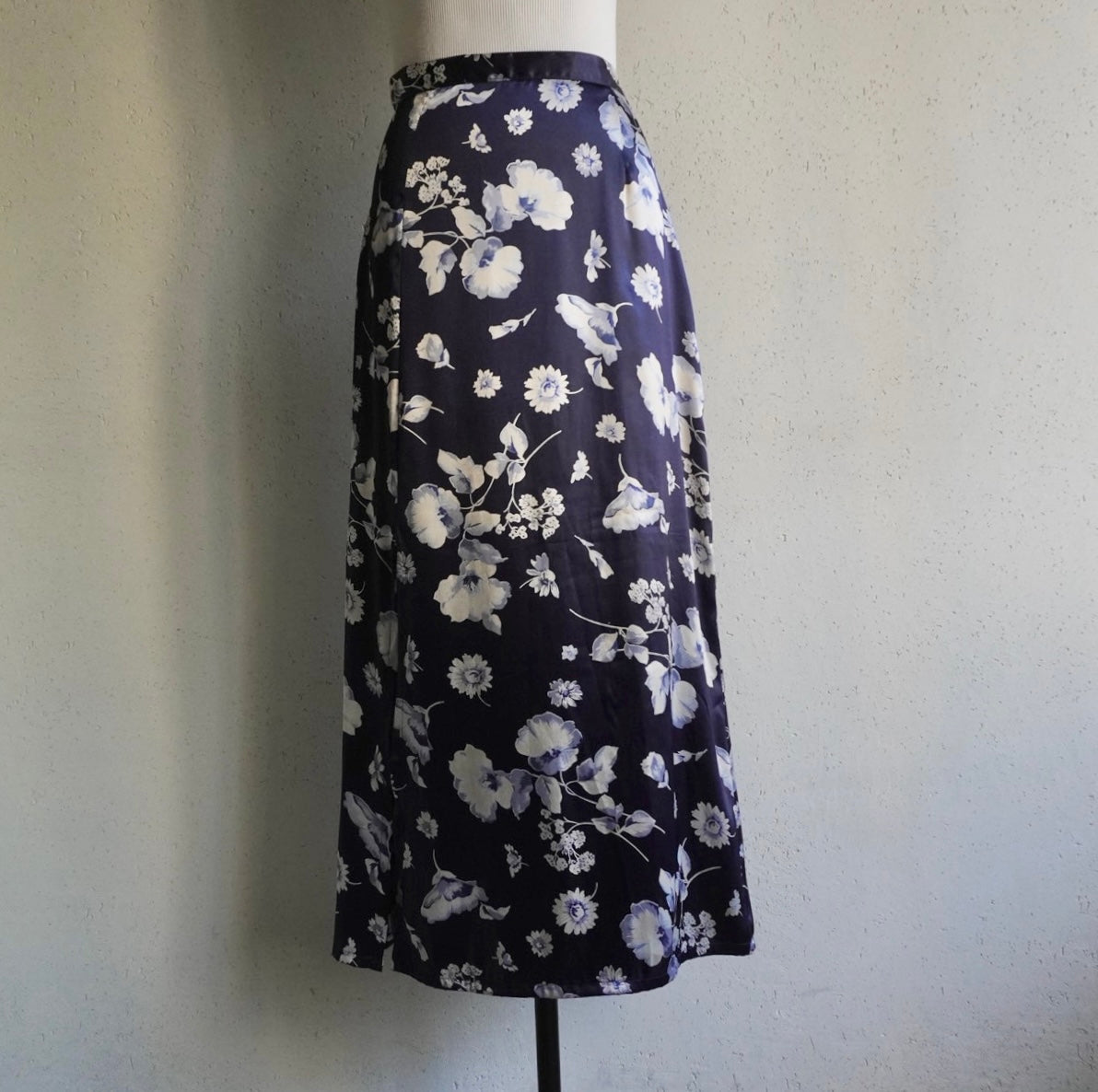 90s Floral Print Skirt