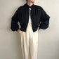 80s EURO Pleated Jacket Blouse