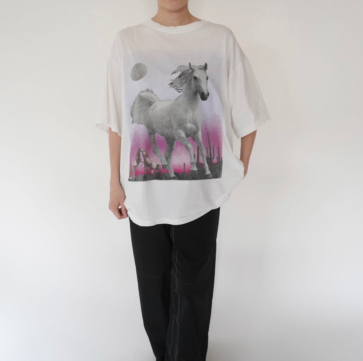 90s EURO Horse Printed T-shirt