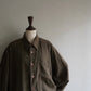 Khaki Faux Suede Shirt