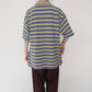 90s Striped Zip Top
