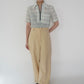 70s Pattern Zip Top