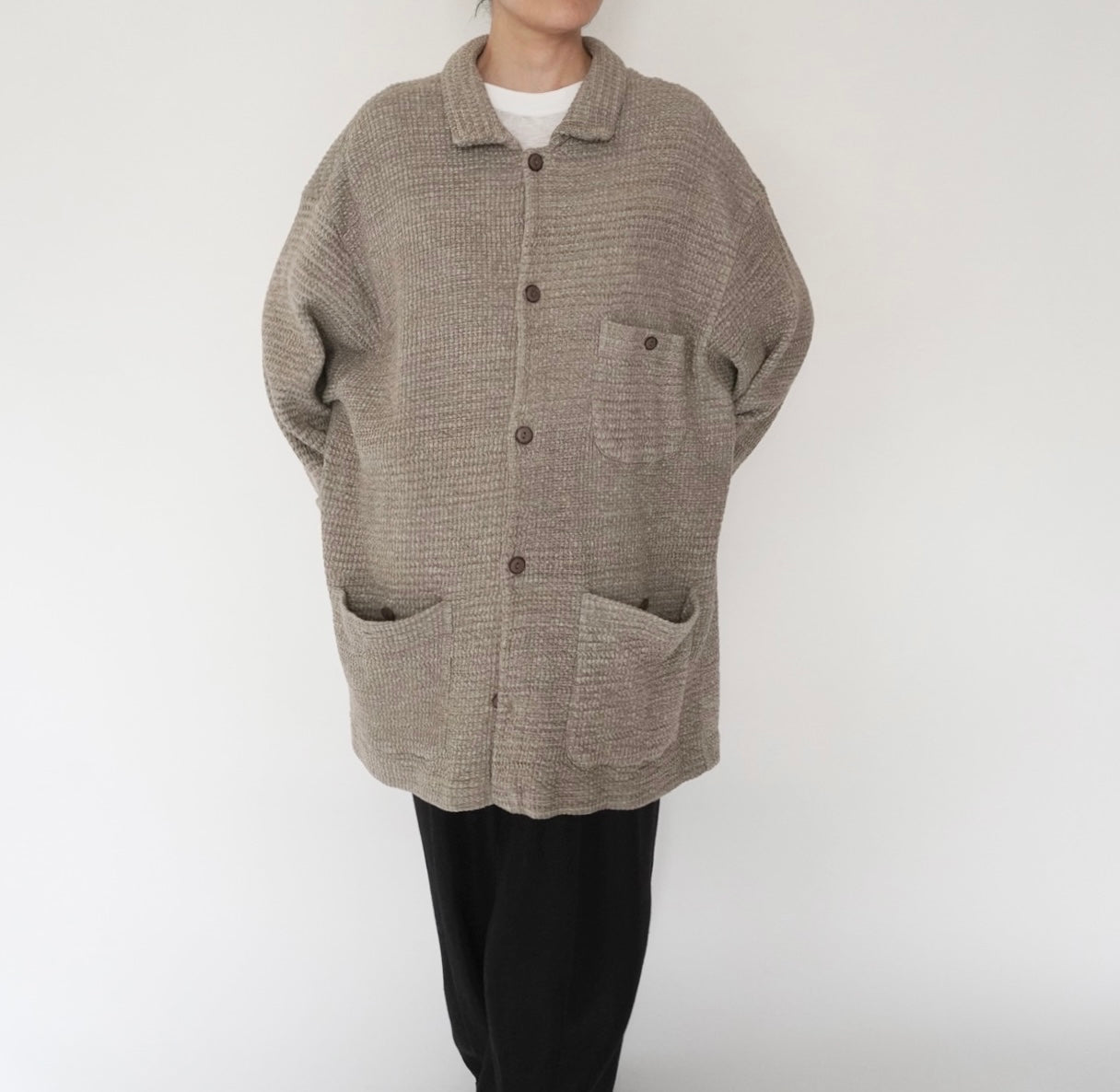 90s Cotton Long Jacket