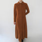 90s "FENDI" Faux Suede Dress Made in Italy