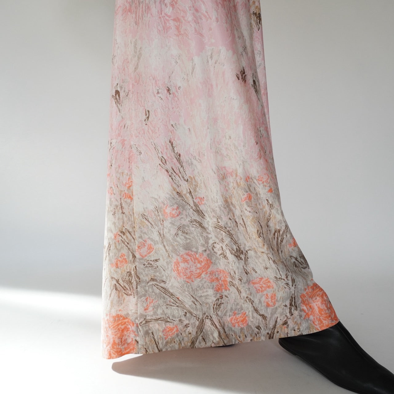 70s Printed Maxi Skirt