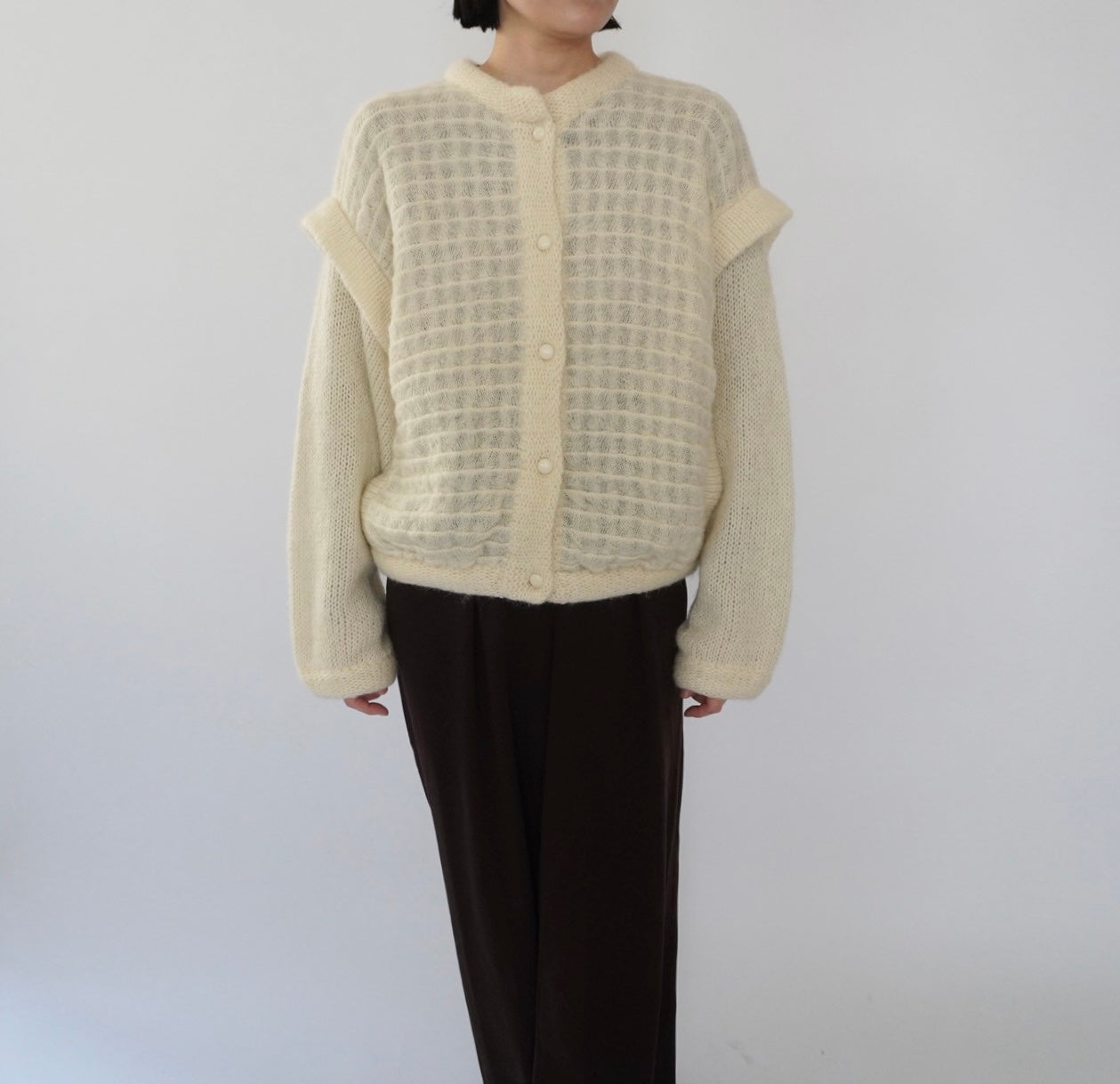 80s EURO Design Mohair Cardigan