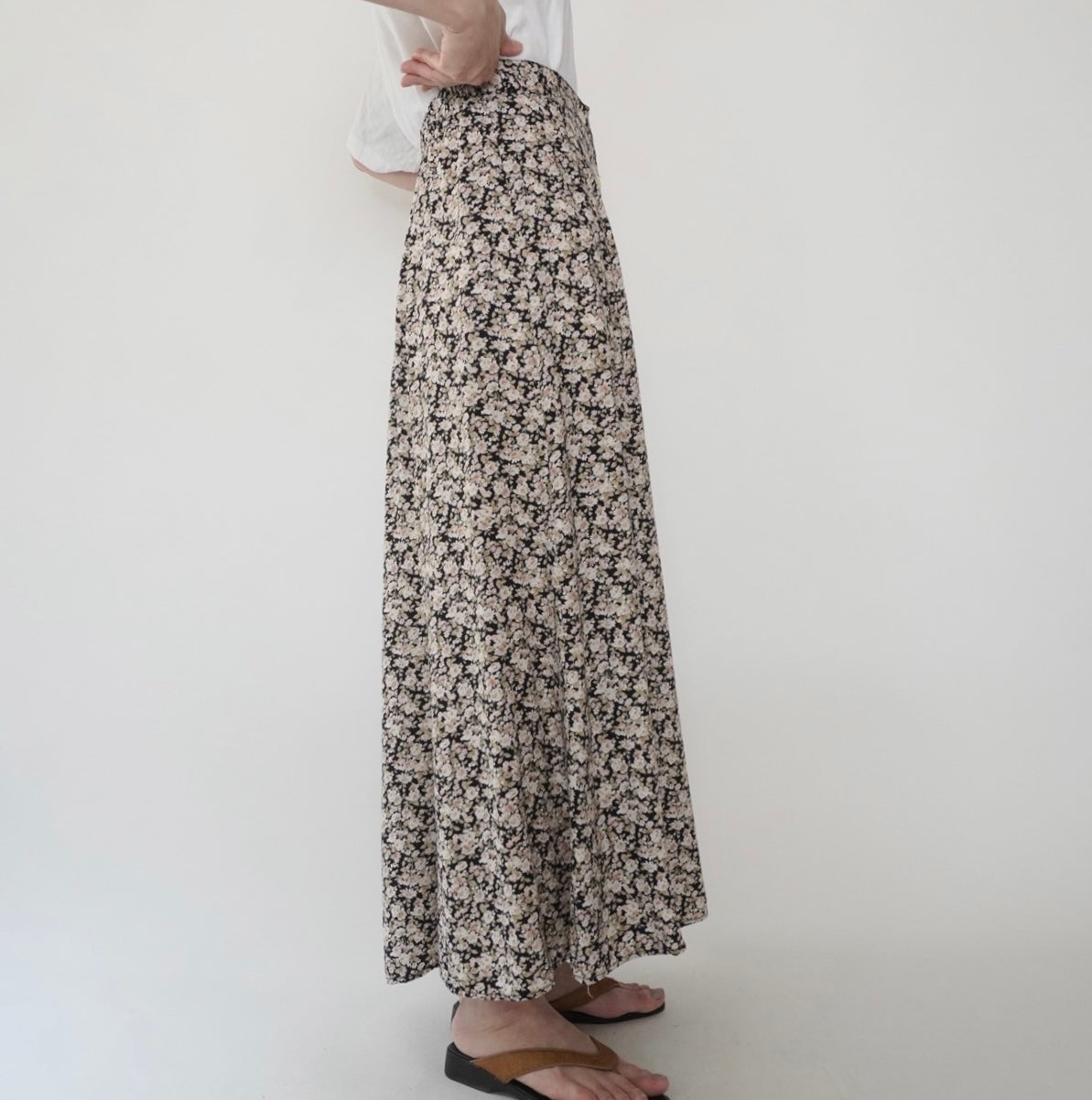 90s Floral Print Skirt Made in USA