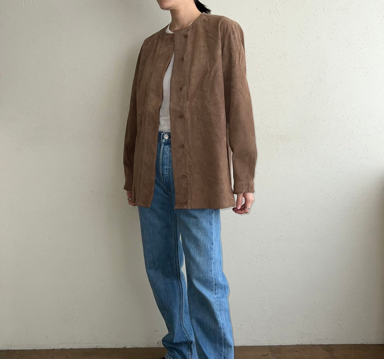 90s Suede Blouse