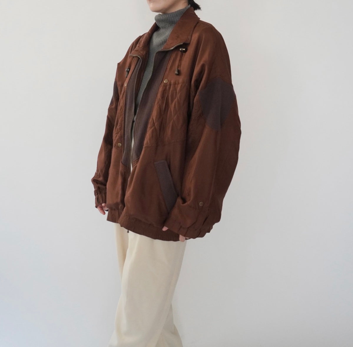 90s Silk Design Light Jacket
