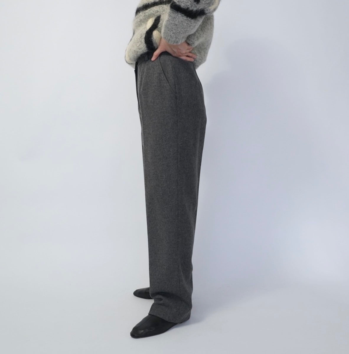 90s Gray Wool Pants