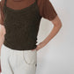 90s Camisole Ribbed Top Made in Italy