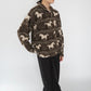 90s Horse Pattern Fleece Jacket