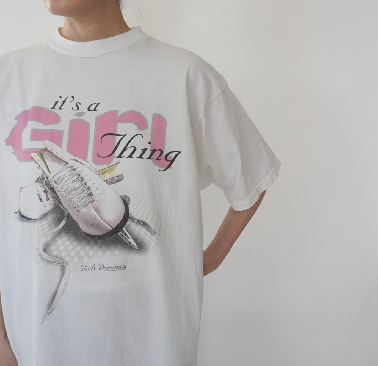 90s Printed Long T-shirt Made in Canada