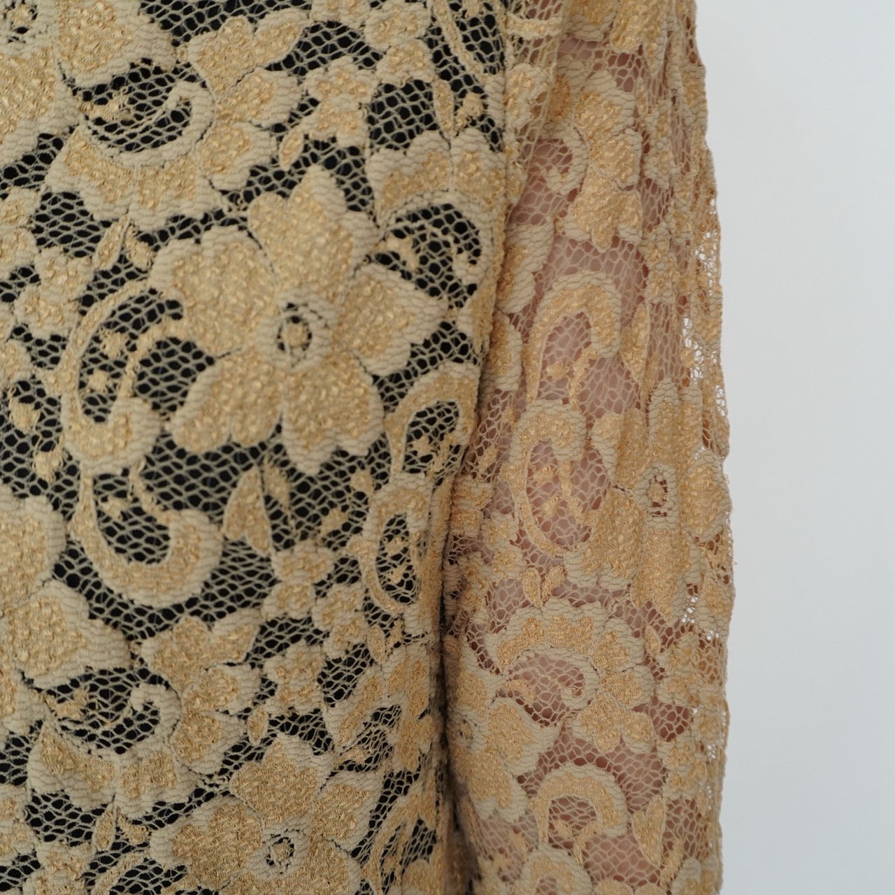 90s Lace Design Shirt Made in USA