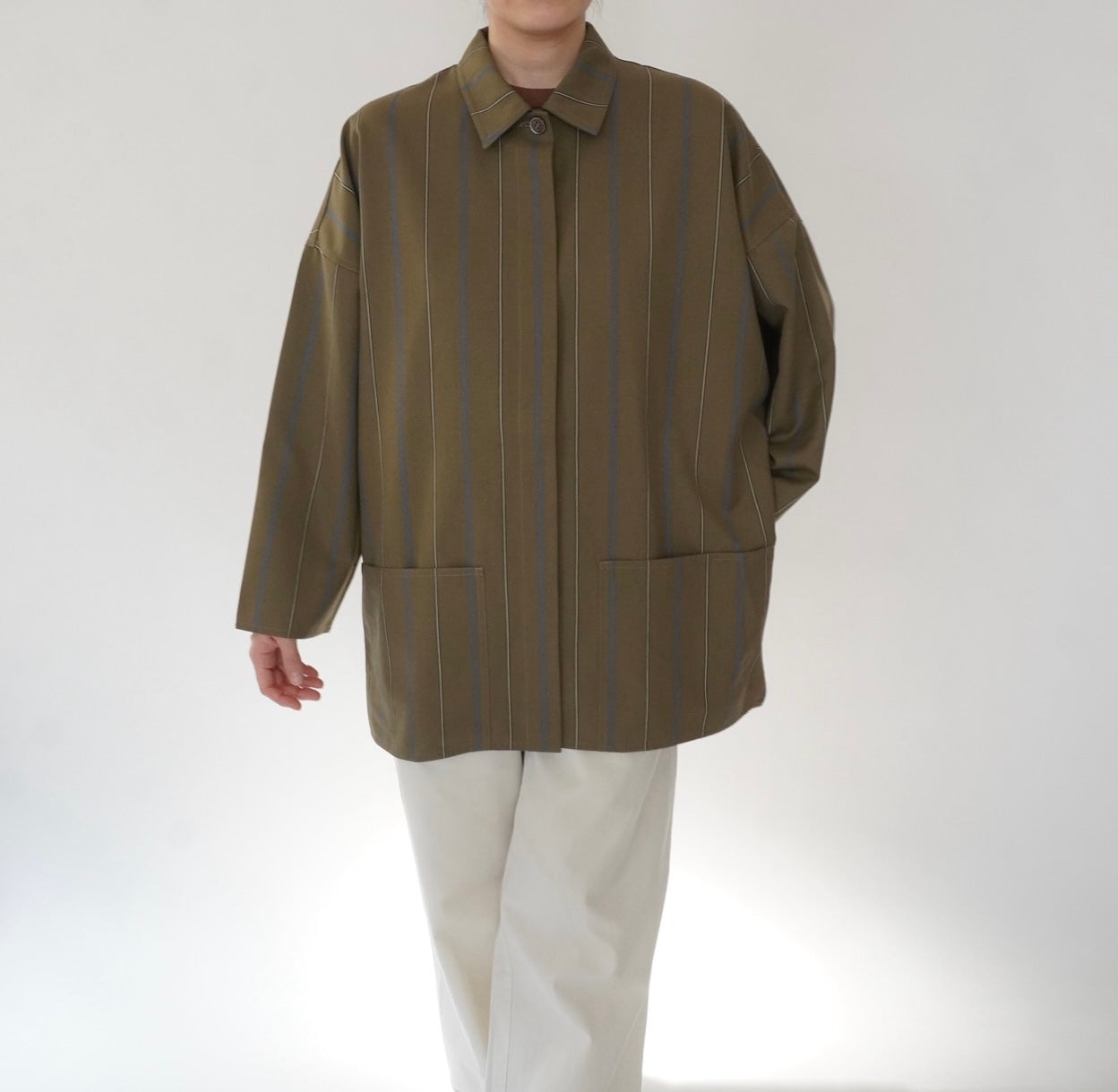80s Striped Light Jacket Made in Italy