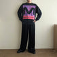 90s Printed Sweater Made in USA