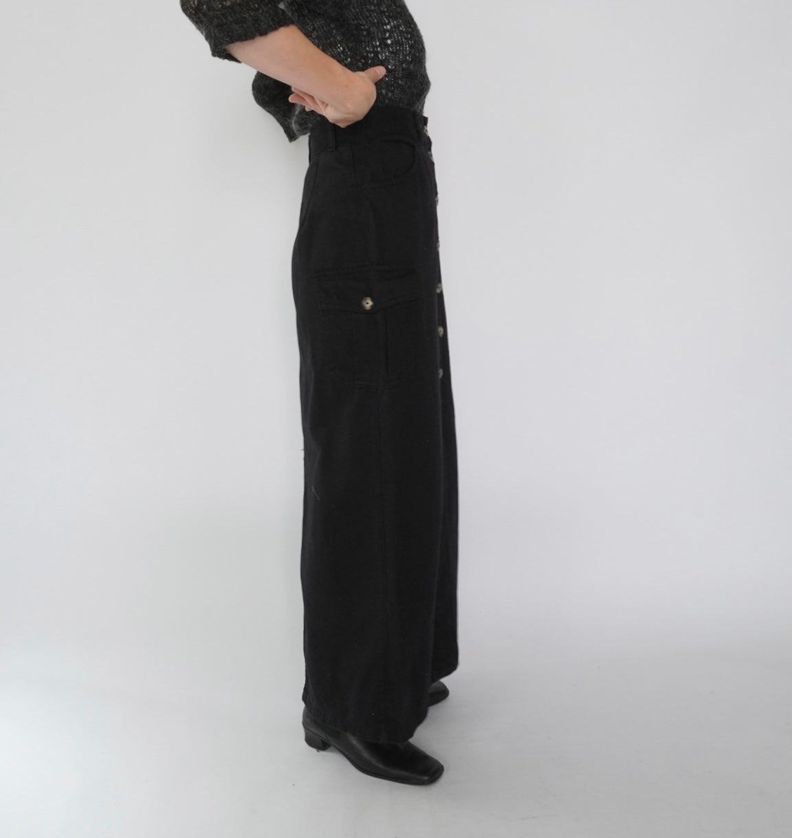 90s EURO Black Skirt