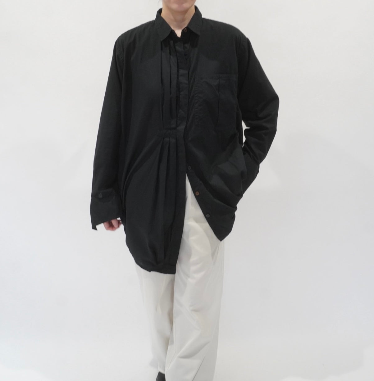 80s Pleated Desigh Shirt
