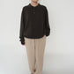 Brown Knit Top