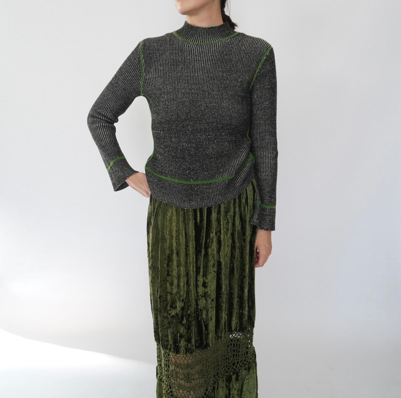 90s Design Ribbed Top