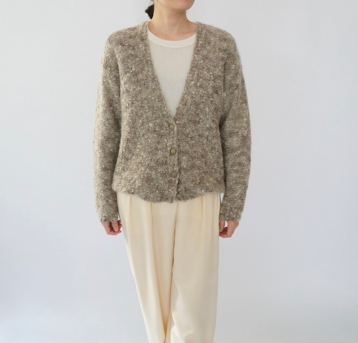 90s Mix Mohair Knit Cardigan