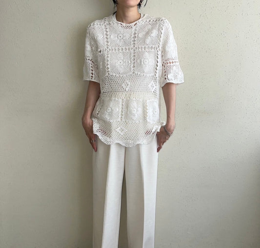 80s Crochet Top
