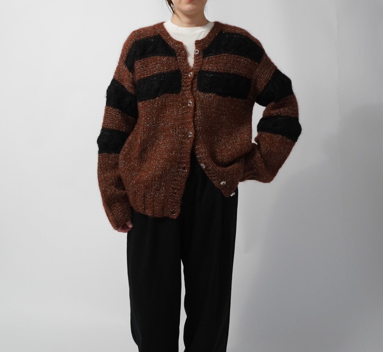 80s EURO Mohair Knit Cardigan