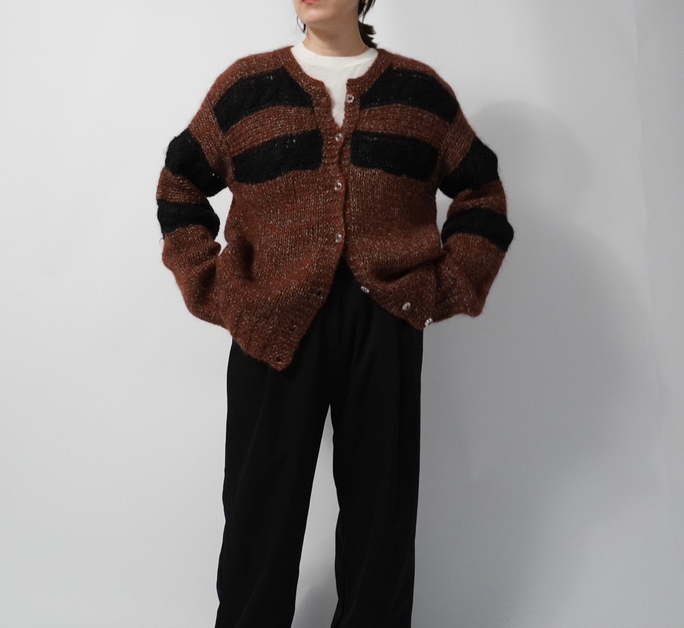 80s EURO Mohair Knit Cardigan