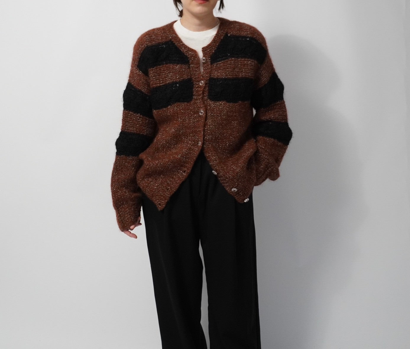 80s EURO Mohair Knit Cardigan