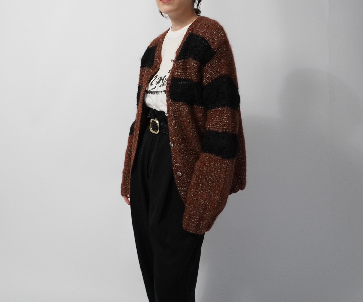 80s EURO Mohair Knit Cardigan