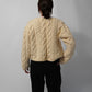 90s Wool Design Knit Cardigan Made in Ireland