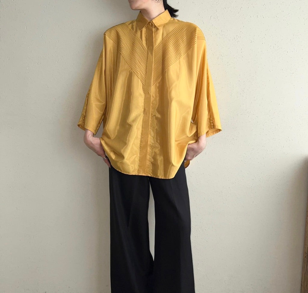 90s Silk Design Blouse