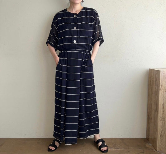 90s Striped Maxi Dress