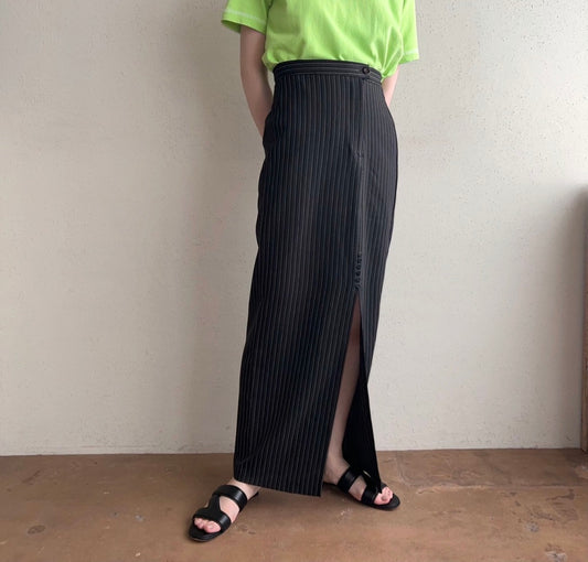 90s Striped Maxi Skirt