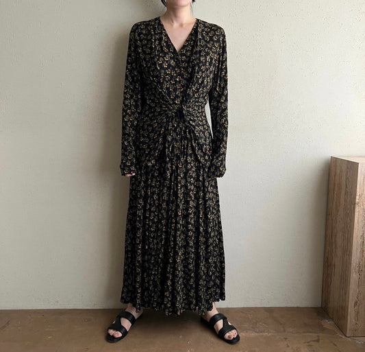 90s Rayon Dress Made in USA