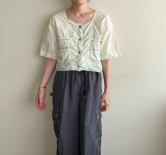 90s EURO Design Cotton Blouse