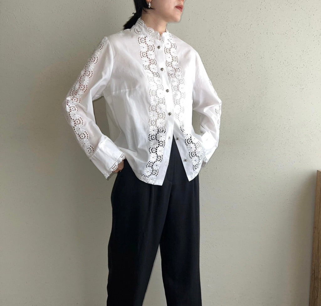 90s Lace Blouse Made in Austria