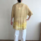90s EURO  Sheer Printed Blouse