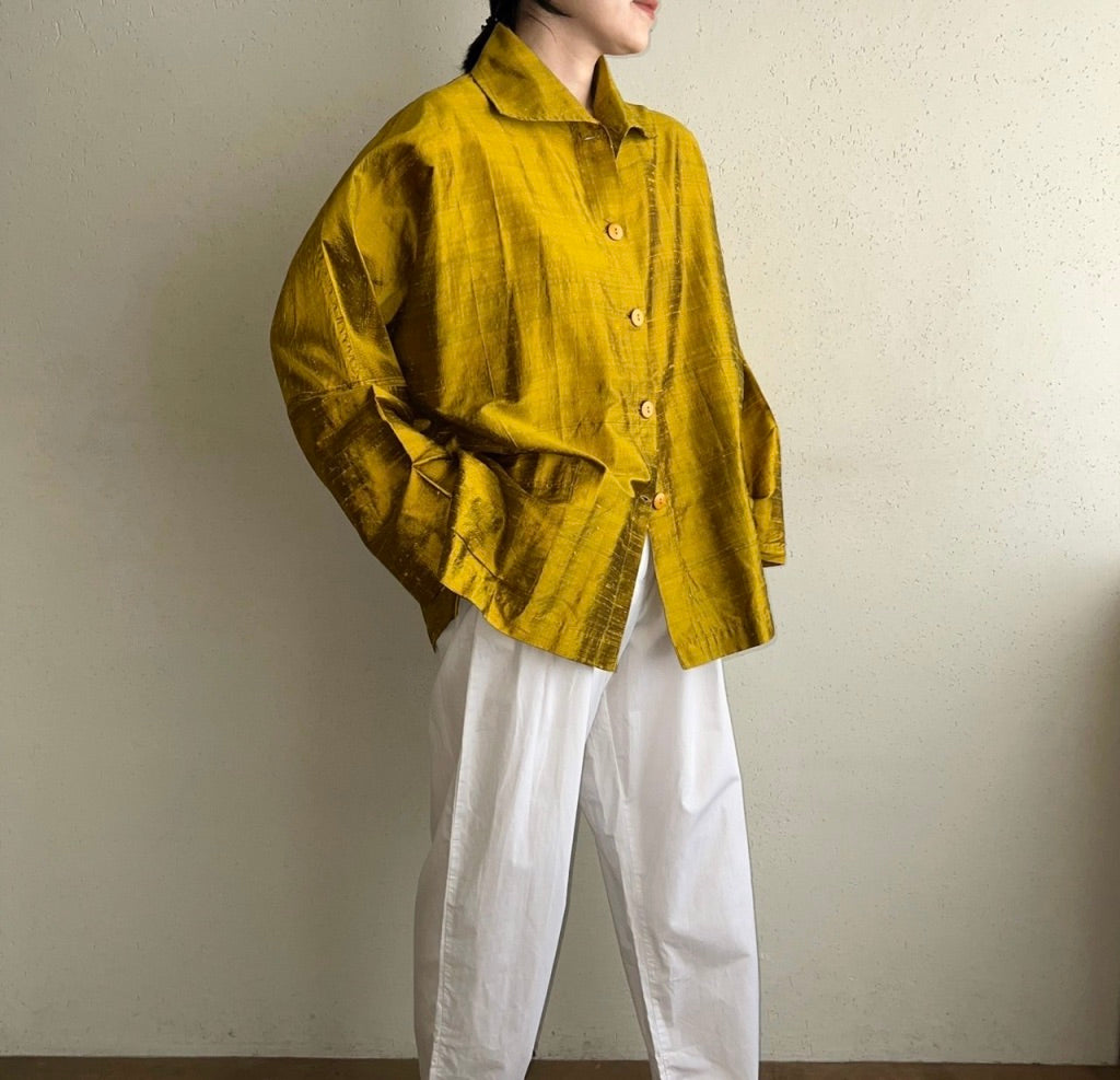 80s Silk Shirt Jacket