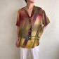 90s Sheer Printed Blouse Made in Italy